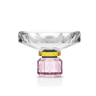 Bol decorativ Arizona din cristal - Rose/Cobalt/Yellow/Clear